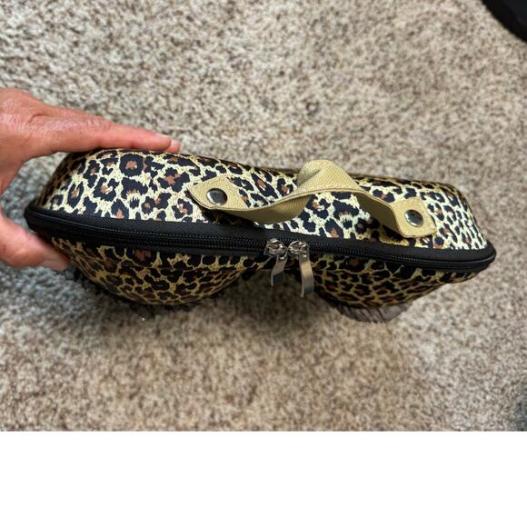 Jackie's Collection Hardshell Bra Bag/Purse; Cheetah Print; Cosmetic; NWOT - Picture 3 of 9